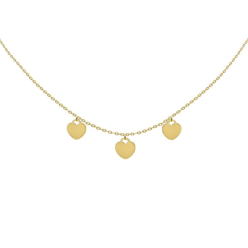 GRAV Hearts Arany 14K Nyaklánc