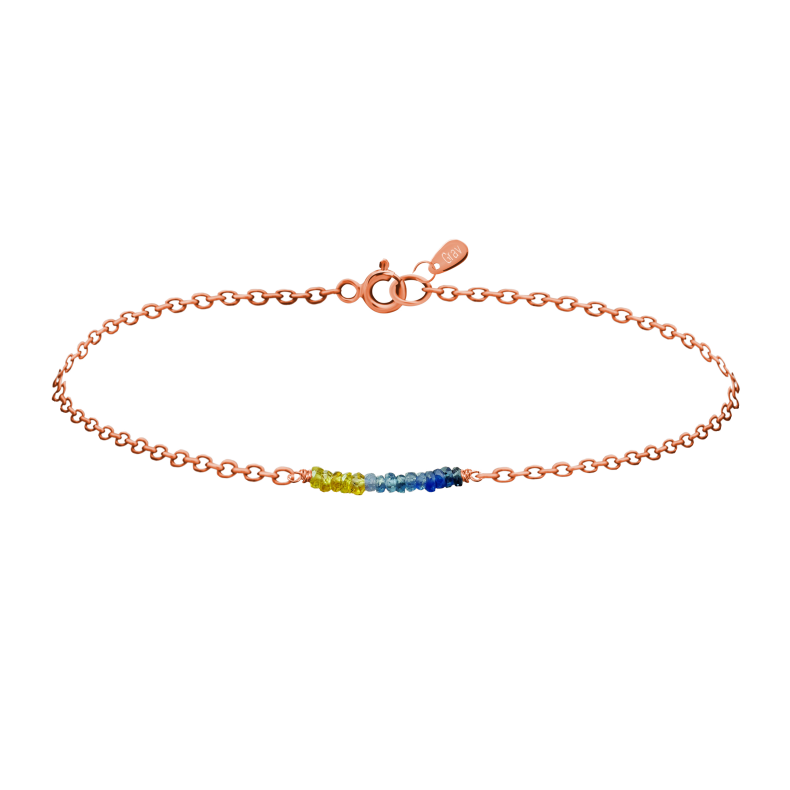 GRAV Rayfield Zafír Arany 14K Karkötő