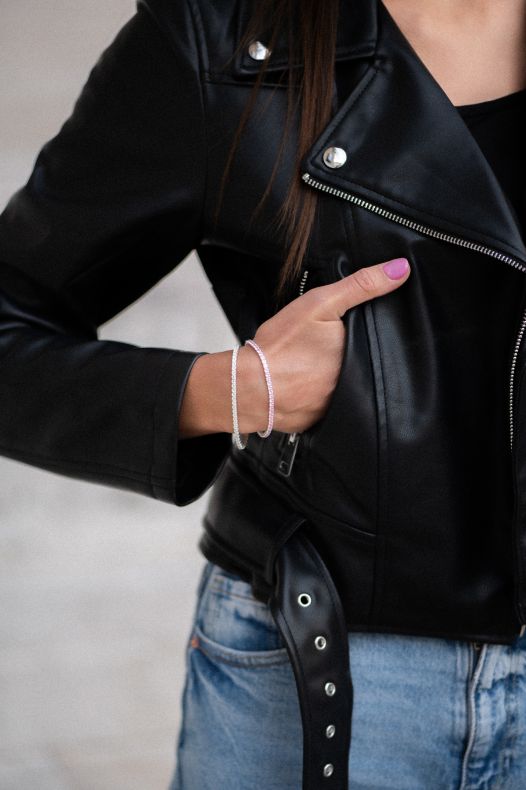 GRAV Tennis Glow White Ezüst 925 Karkötő