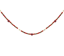 GRAV Verona Pearl Garnet Ásvány Ezüst 925 Nyaklánc