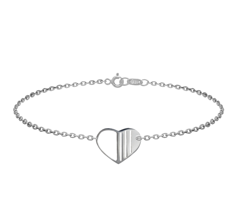 Grav Heart Ezüst Karkötő