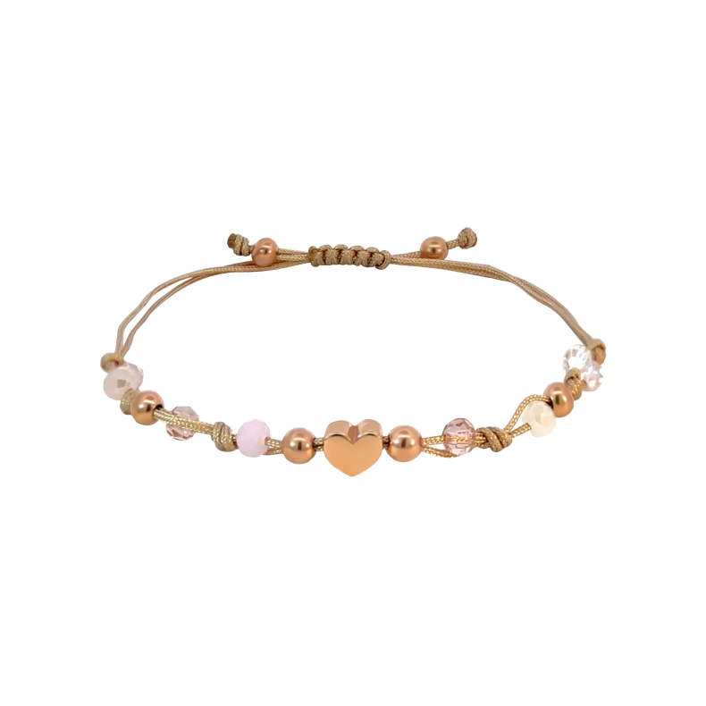 GRAV Macrame Candy Heart Ezüst 925 Karkötő