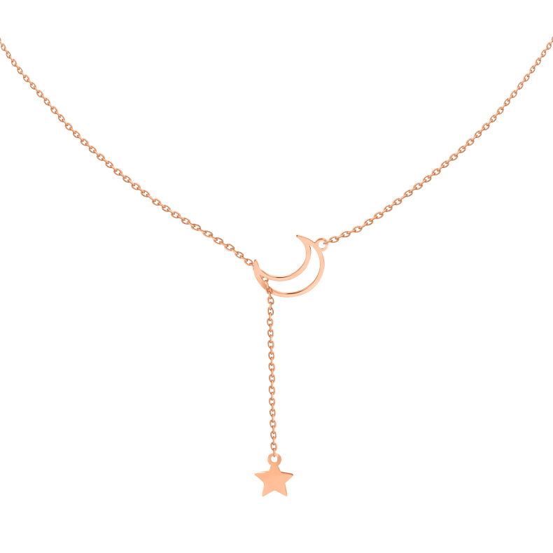 GRAV Moon And Star Arany 14K Nyaklánc