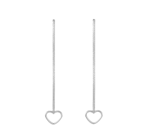 Grav Hearts  Ezüst 925 Fülbevaló