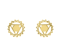 GRAV Torok Csakra Kontúr Arany 14K Fülbevaló