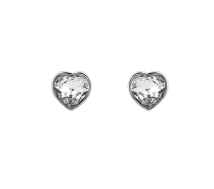 GRAV Crystal Heart Ezüst 925 Fülbevaló