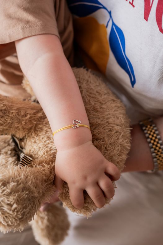 GRAV Elephant Contour Baby Arany 14K Fonalas Karkötő