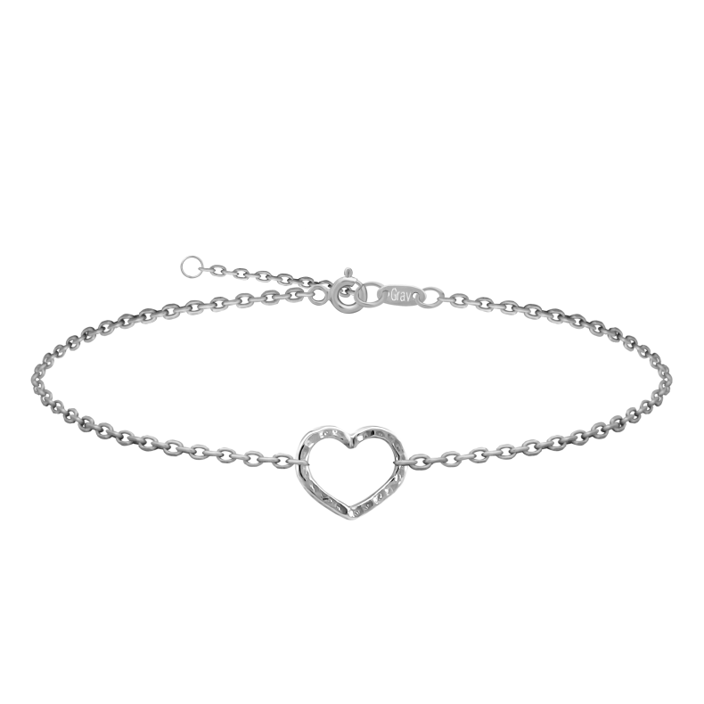 GRAV Quintessa Heart Ezüst 925 Bokalánc