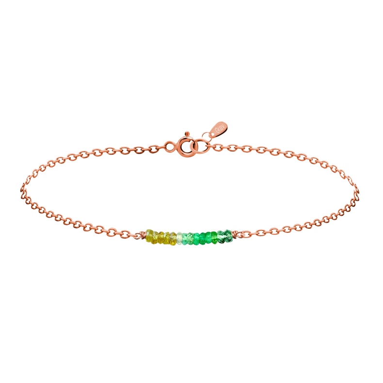 GRAV Rayfield Zafír Smaragd Arany 14K Karkötő