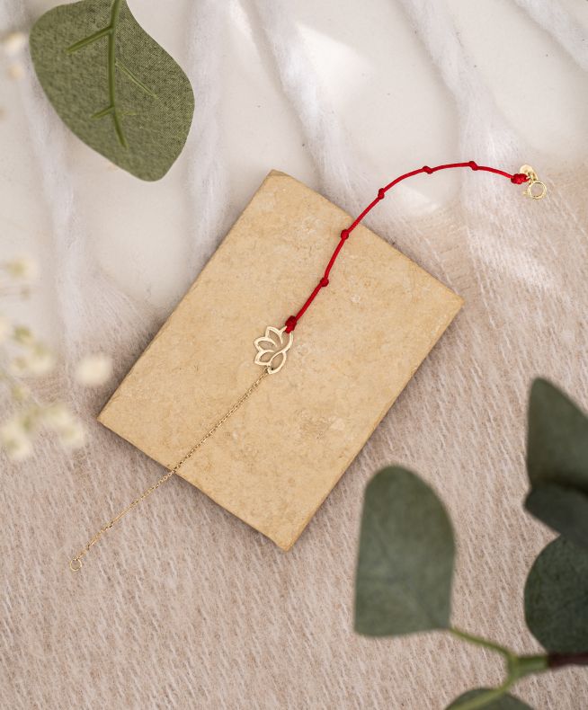 GRAV Yoga Balance Lotus Arany 14K Karkötő