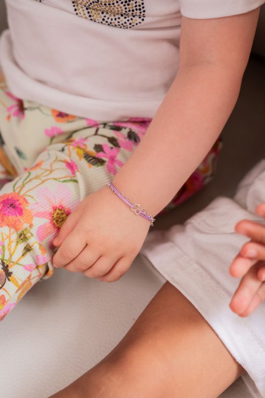 GRAV Baby Heart Contour Ezüst 925 Fonalas Karkötő