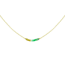 GRAV Rayfield Zafír Smaragd Arany 14K Nyaklánc