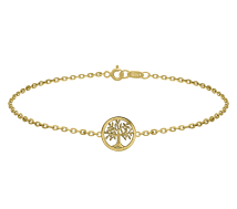 Grav Tree Of Life Arany 14K Karkötő