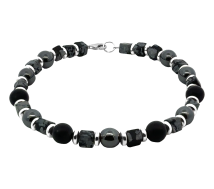 GRAV Men Shadow Ezüst 925 Ásvány Karkötő