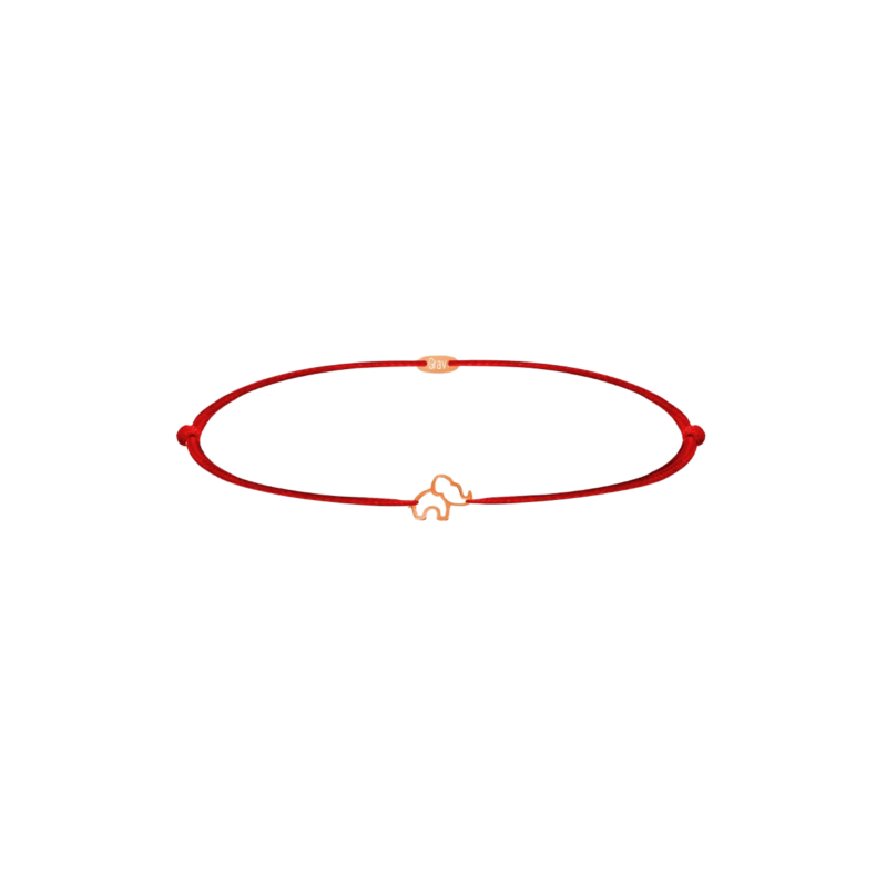 GRAV Elephant Contour Baby Arany 14K Fonalas Karkötő