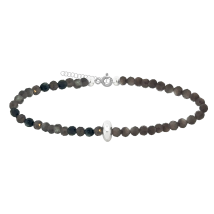GRAV Gemstone Smoky Quartz Ezüst 925 Ásvány Karkötő