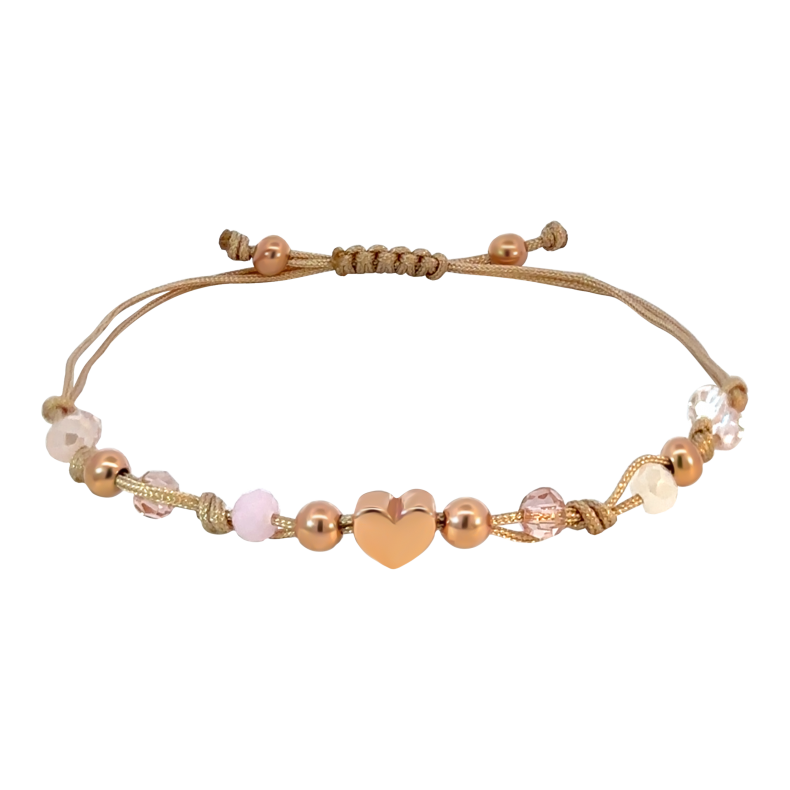 GRAV Macrame Candy Heart Ezüst 925 Bokalánc