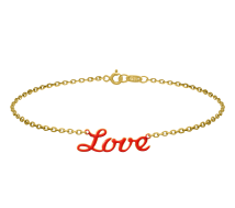 GRAV Porcelain LOVE ARANY 14K Karlánc