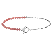 GRAV Pink Opal Ezüst 925 Karkötő