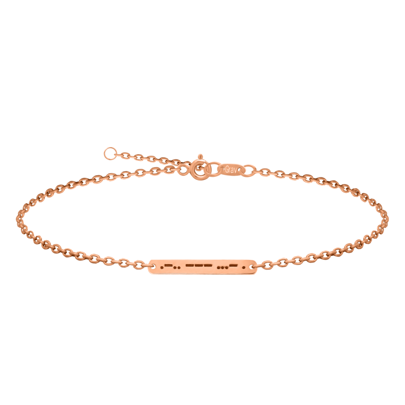 GRAV Morse LOVE Arany 14K Bokalánc