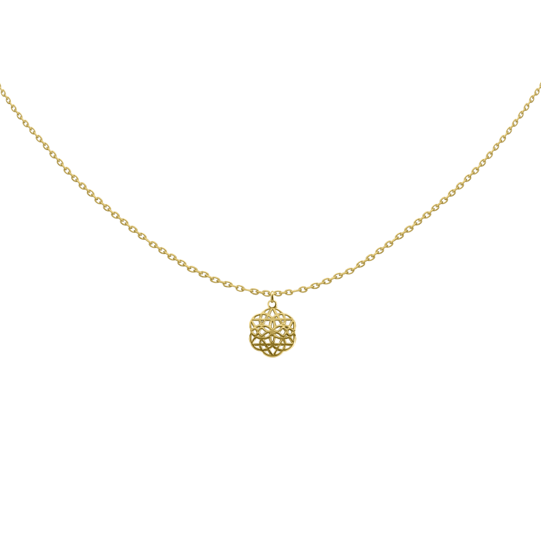 GRAV Flower Of Life Arany 14K Nyaklánc