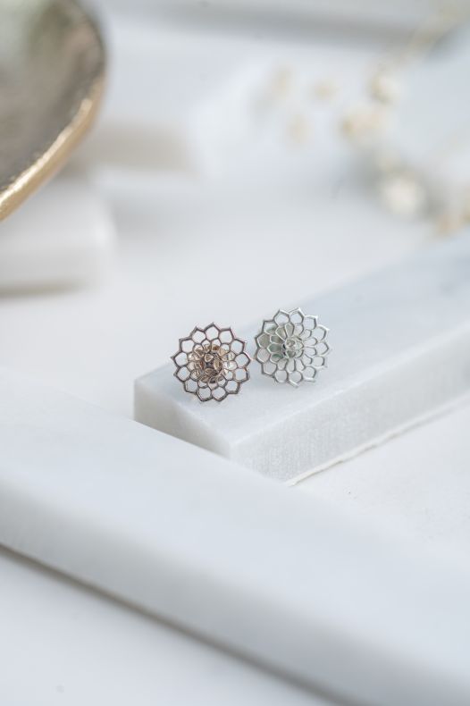 Grav Mandala Arany 14K Fülbevaló