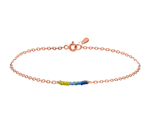 GRAV Rayfield Zafír Arany 14K Karkötő