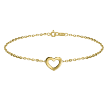 Grav  Heart Arany 14K Karkötő
