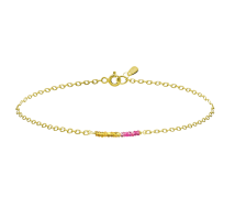 GRAV Rayfield Zafír Rubin Arany 14K Karkötő