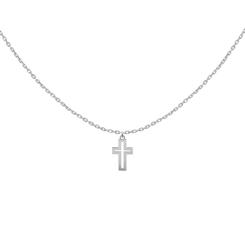 GRAV Cross Contour Ezüst 925 Férfi Nyaklánc