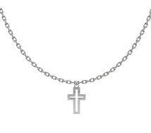 GRAV Cross Contour Ezüst 925 Férfi Nyaklánc