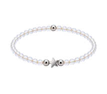GRAV Crystal Star Ezüst 925 Ásvány Karkötő