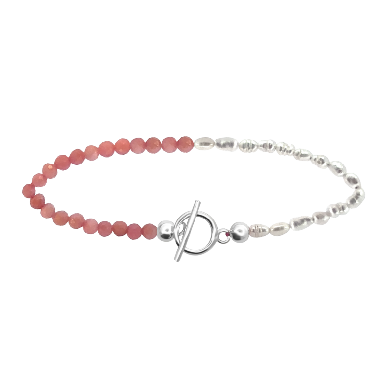 GRAV Pink Opal Pearl Ezüst 925 Bokalánc