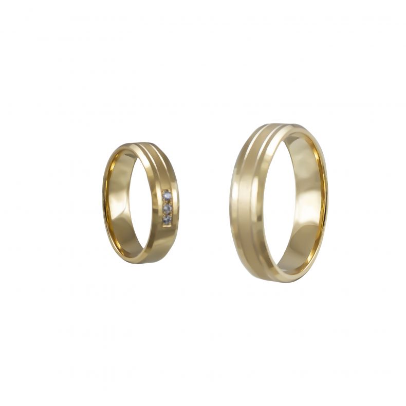 Wedding Arany 14k Karikagyűrű