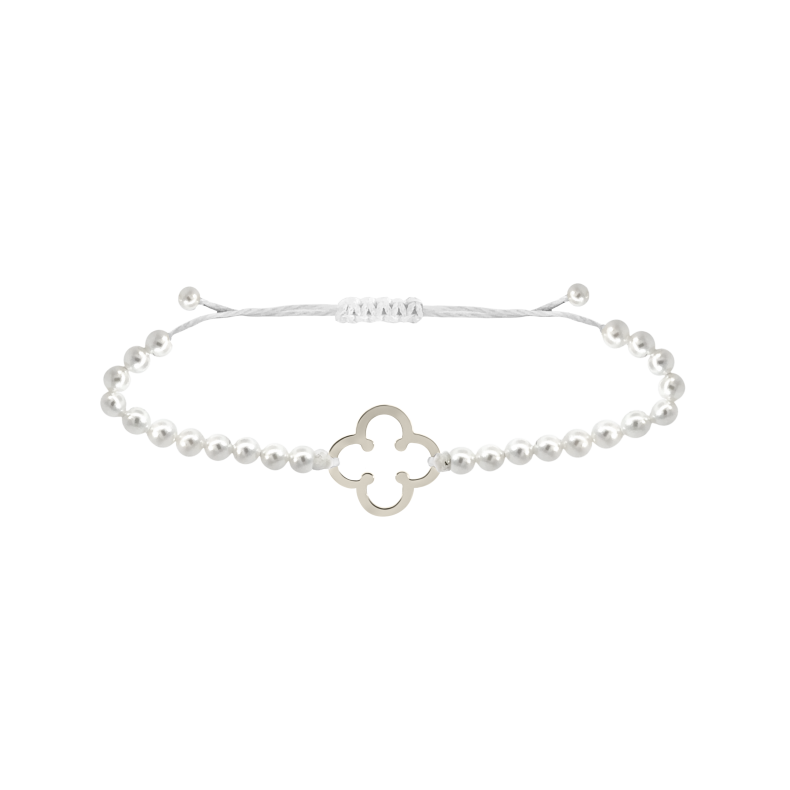 GRAV Luna Flower Fehér Arany 14K Karkötő