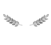Grav Leaf Ezüst Fülbevaló