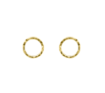 Grav Quintessa Circle Contour ARANY 14K Fülbevaló