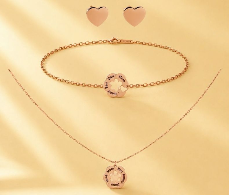GRAV My Hearts Arany 14K Nyaklánc