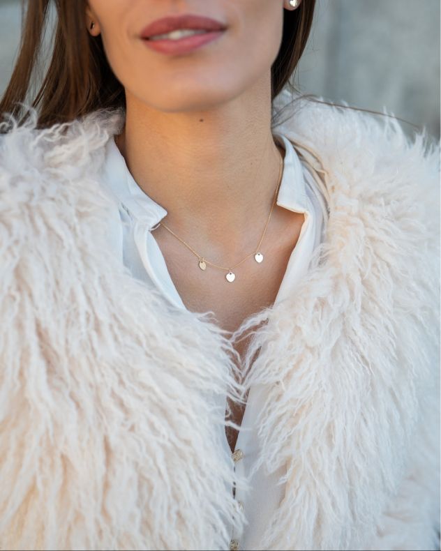 GRAV Hearts Arany 14K Nyaklánc