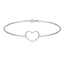 Grav Contour Heart Ezüst 925 Karkötő