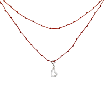 GRAV Twist Heart Ezüst 925 Fonalas Nyaklánc