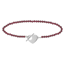 GRAV Léa Heart Mineral Ezüst 925 Karkötő