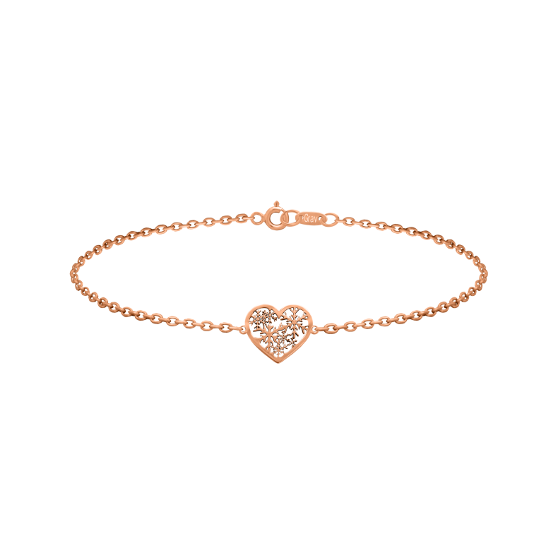 GRAV Snowflake Arany 14K Karkötő