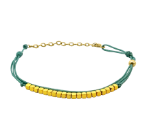 GRAV Green & Gold Hematite Ezüst 925 Karkötő