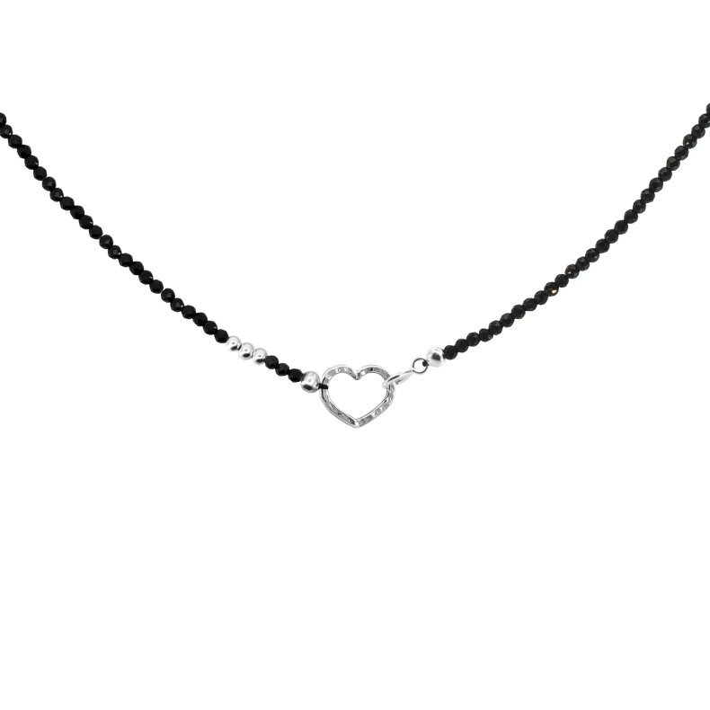GRAV Gemstone Spinel Heart Ezüst 925 Nyaklánc
