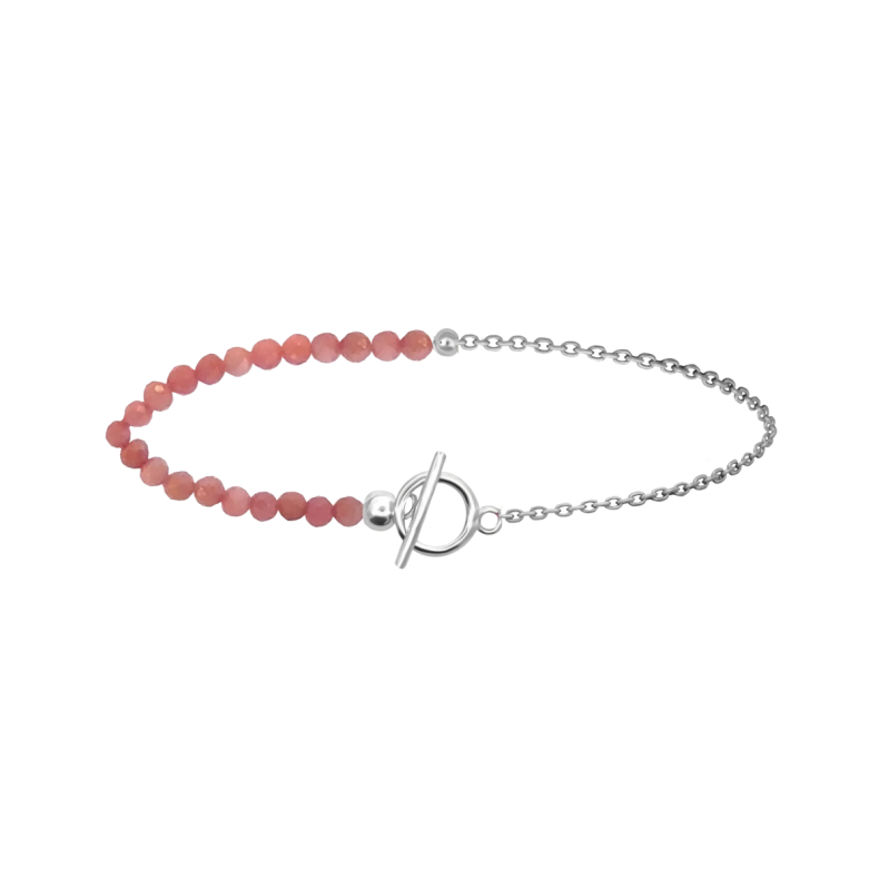 GRAV Pink Opal Ezüst 925 Karkötő