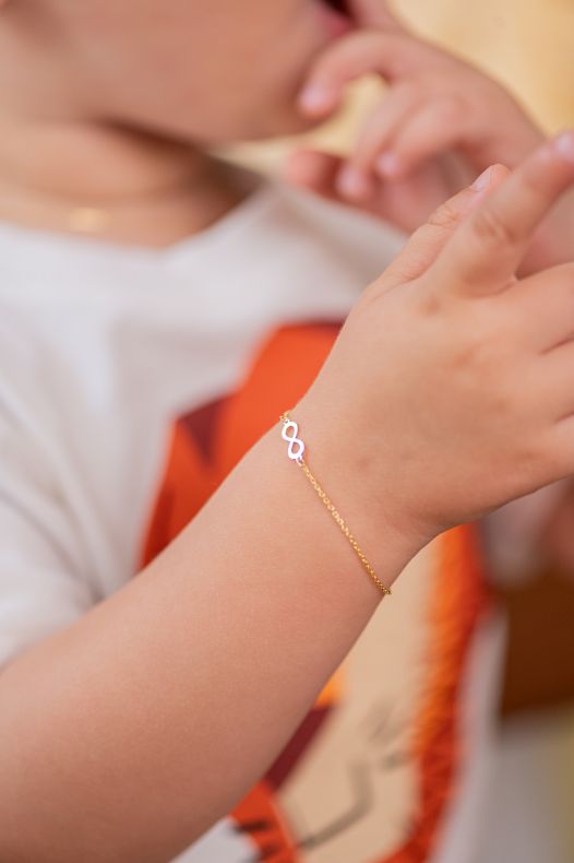 GRAV Infinity Baby Arany 14K Karkötő