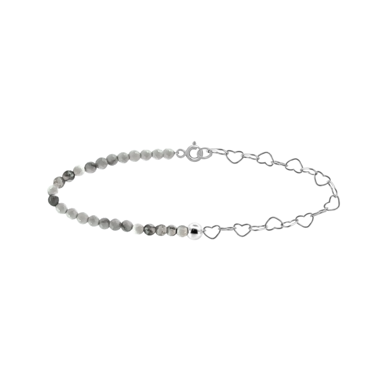 GRAV Saona Heart Moonstone Ezüst 925 Karkötő
