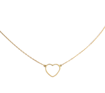 Grav Contour Heart Arany 14K Nyaklánc