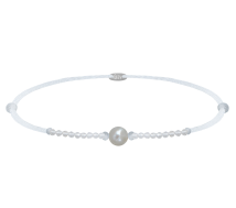 Grav Pearly Gemstone Karkötő